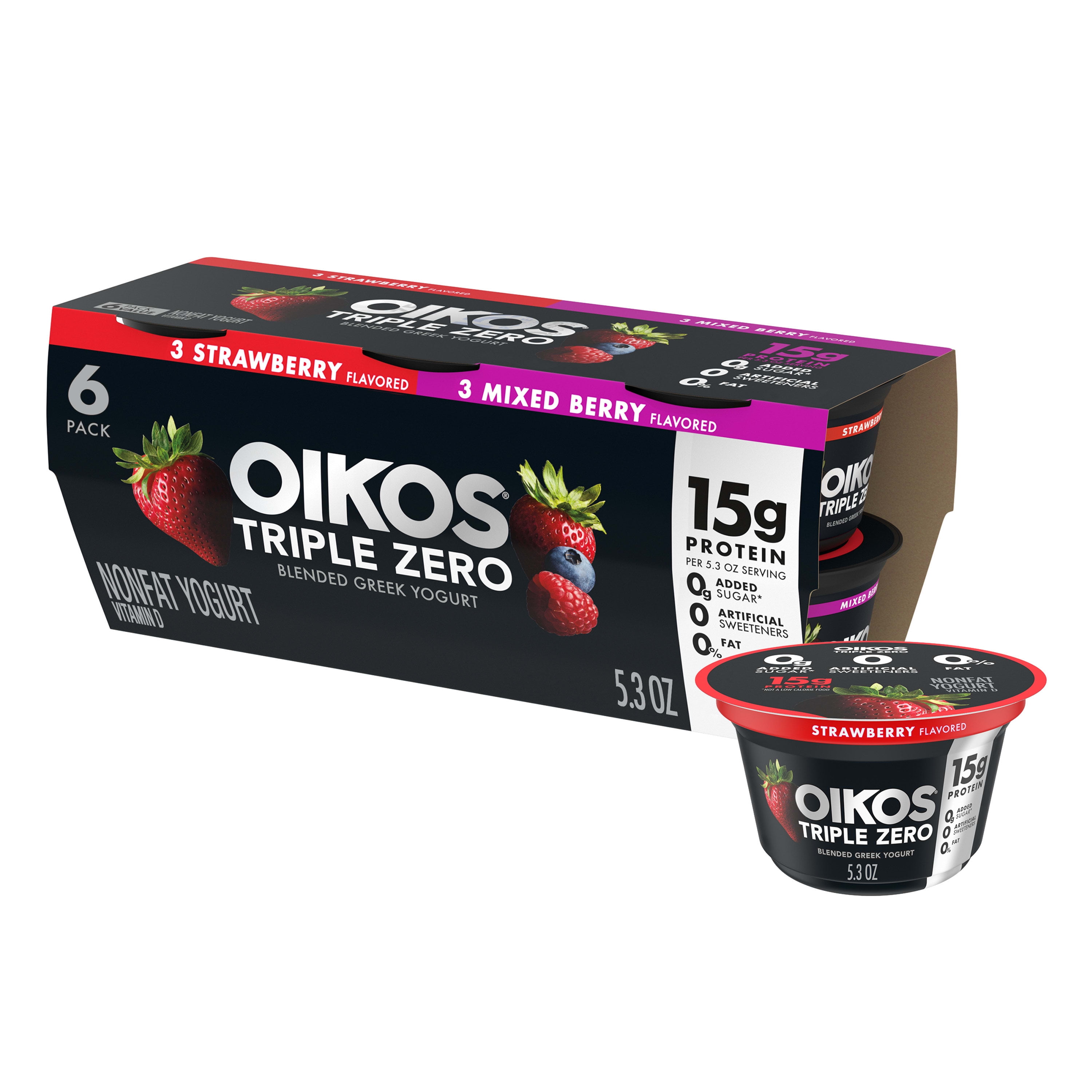 Buy Oikos Triple Zero Variety Pack Greek Yogurt 5 3 Oz Cups 6 Count oikos-greek-yogurt-logo