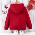 thumbnail image 4 of EnJoCho Kids Zip Up Cotton Jacket Plain Fleec𝖾 Warm Hooded Coat Pockets Boys Girls Ribbed Cuffs Long Sleeve Outwear Winter Windproof Thermal Outerwear Coats, 4 of 9