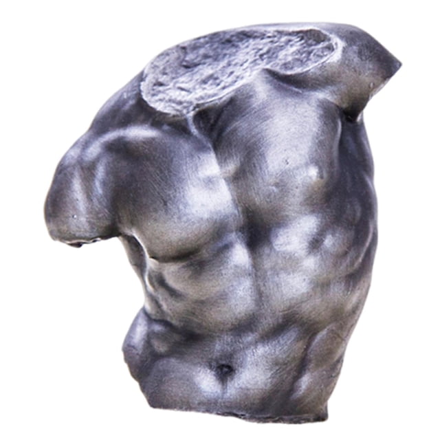 Estatua de torso masculino, figura escultórica, adorno de mesa para sala de estar. Pulido