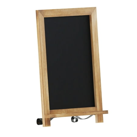 UPC: 0196861030499 | 17 Inch Magnetic Chalkboard  Washed White Wood Frame  Metal Scrolled Legs
