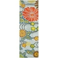 thumbnail image 3 of SAFAVIEH Soho Hazel Floral Wool Runner Rug, Blue/Multi, 2'6" x 14', 3 of 10