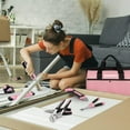 thumbnail image 3 of WORKPRO 53-Piece Pink Tool set with Electric Cordless Screwdriver, Basic Tool Kit Set for Women with 13'' Portable Tool Bag for DIY Home Repair/Maintenance - Pink Ribbon, 3 of 8