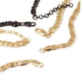 thumbnail image 4 of Cadena Triple Ametrinaa Negra Barbada Egipcia Chapa Oro 18k, 4 of 5