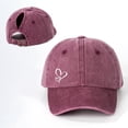 thumbnail image 4 of AirLoni Unisex Adjustable Dad Trucker Hat Foldable Lightweight Breathable Classic Baseball Cap for Men Women Wine,One Size, 4 of 4