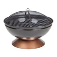 thumbnail image 2 of Fire Sense 62242 Degano Round Fire Pit, Black/Copper, 2 of 4