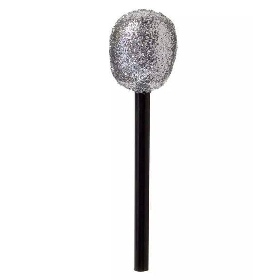 Rhode Island Novelty 10" Plastic Rock Star Costume Glitter Microphone