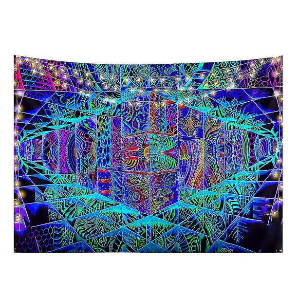150x130cm Tapiz Trippy espacial 3d, colcha psicodélica para colgar en la pared, decoración del hogar para habitación