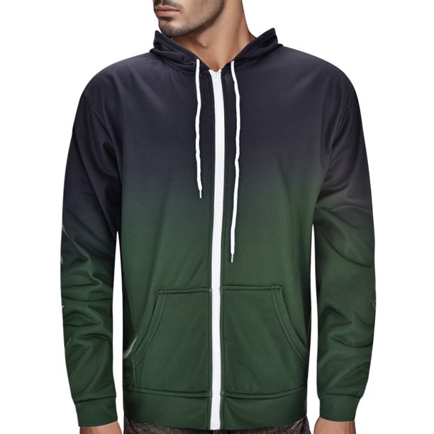 Gibobby Sudadera hombre Sudadera de forro polar con capucha para hombre con cierre completa(Negro,M)