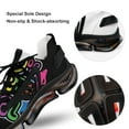 thumbnail image 7 of 80s Party Girl Vintage Retro Eighties Costume Walking Shoes for Men Woman Lightweight Tennis Fashion Elastic Sports Shoes Cushion Basketball Shoes, 7 of 7