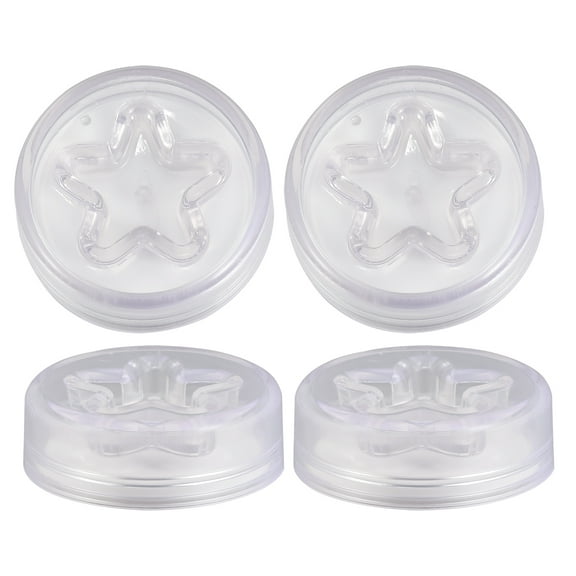 IBASETOY 2Set Door Bumper Self Adhesive Transparent Wall Protector for Home Use PVC Material