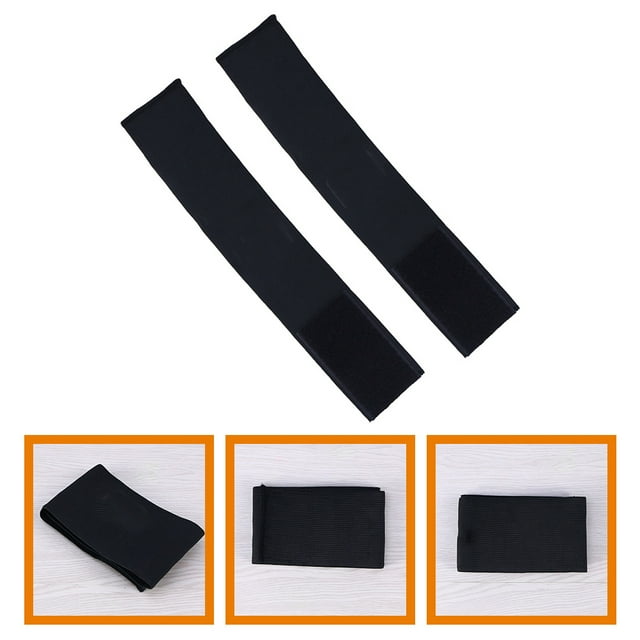 OULII 2 Pcs Bande de Capitaine Noire Réglable pour Équipe de Soccer Soccer Rugby Basketball