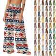 thumbnail image 1 of Pincandy Women See Through Sheer Mesh Pants Beach Swimsuit Bikini Bottom Cover up Party Club Elastic High Waist Wide Leg Pants, 1 of 7