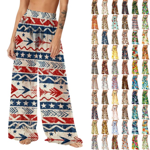 Pincandy Women See Through Sheer Mesh Pants Beach Swimsuit Bikini Bottom Cover up Party Club Elastic High Waist Wide Leg Pants