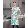 thumbnail image 2 of Paquete de 2 delantales con pechera para mujer, delantal de cocina de lino y algodón suave con bolsillos ajustables, lavable a máquina brillar Hogar, 2 of 6