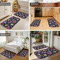 thumbnail image 4 of Pioneer Flower Floral Print Pattern Bath Mat Set Of 2,Non-Slip Rug for Bathroom,Kitchen,Bedroom,Entrance, 30x17 and 23.5x15.7 Inches, 4 of 5