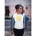 thumbnail image 2 of Cool Yellow Lemon Heart T-Shirt Women -Image by Shutterstock, Female Large, 2 of 4
