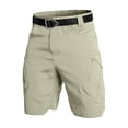 thumbnail image 2 of Fabrcox M-6XL Cargo Shorts for Men Big and Tall Mens Shorts Athletic Outdoor Camping Going Out Mens Bermuda Shorts with Zipper Pockets No Belt Khaki 5XL, 2 of 5