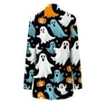 thumbnail image 3 of Women's Halloween Cardigan Long Sleeve Printed Open Front Sweater Cozy Fall Winter Knit Top Casual Outfit for Daily Wear, 3 of 4