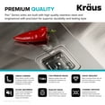 thumbnail image 6 of KRAUS Pax Zero-Radius 24-inch 18 Gauge Undermount Single Bowl Stainless Steel Laundry and Utility Sink, 6 of 12
