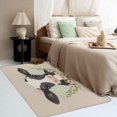 thumbnail image 2 of Cute Cow Printed Bedroom Rug,5x6 Area Rugs, Cartoon Cow Carpet Decorations, Cow Animal Kids Rugs for Living Room, Non-Slip Padded Washable Low Pile Cozy Easy Clean Pet Friendly Rugs 17&-147, 2 of 7