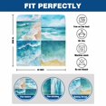 thumbnail image 6 of Summer Ocean Beach Chair Covers Set of 4 Blue Sky Marine Waves Chair Back Covers Stretch Removable Washable Slipcovers Protector for Dining Room Kitchen Party Decor, 6 of 9