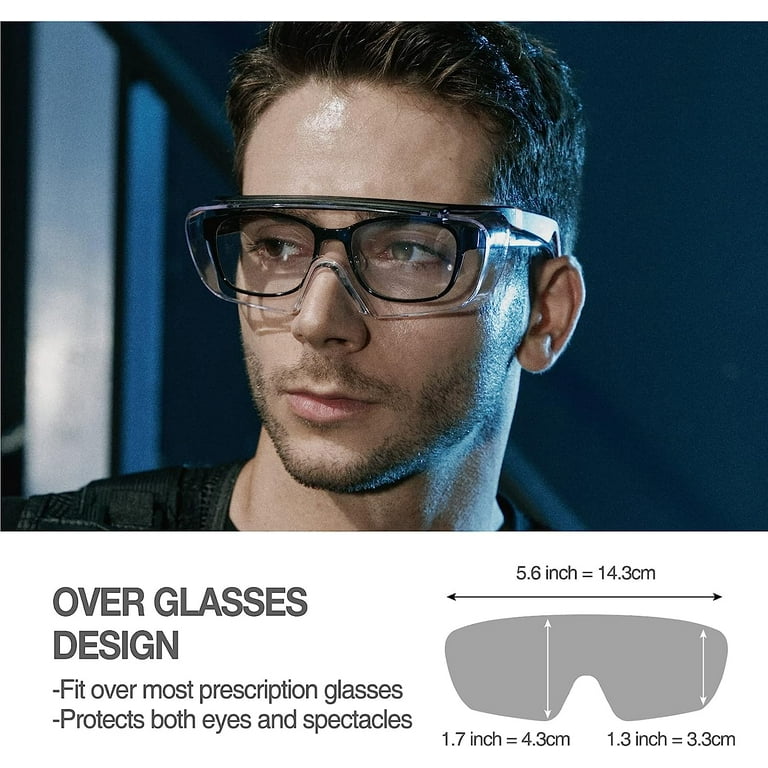DEX FIT Safety Over Glasses SG210 OTG; Sunglasses that Fit Over