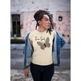 thumbnail image 2 of Butterflies And Leopard Print T-Shirt Women -Image by Shutterstock, Female x-Large, 2 of 4
