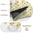 thumbnail image 6 of 3'x5' Rug for Living Room Bedroom, Yellow Daisy Washable Area Rugs Non-Slip Carpet Mats, Spring Summer Pastoral Garden Floral Blossom Indoor Low Pile Area Rug Runner for Kitchen, Mudroom, 6 of 8