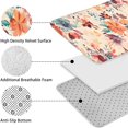 thumbnail image 5 of Pioneer Flower Floral Print Pattern Bathroom Rugs Sets 3 Piece,Toilet Cover Set,Absorbent Non Slip Bathroom Mats Sets with U-Shaped Contour Rug Toilet Rug Set, 5 of 5
