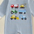 thumbnail image 6 of Baby Boy Fall Clothes Newborn Winter Outfit Truck Embroidered Jumpsuit Waffle Striped Long Sleeve Romper Onesie Kaprioy Boys Clothes Fall Winter, 6 of 7