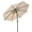 Beige, variant on Gymax 9 FT Patio Umbrella 2-Tier Market Table Umbrella w/ Crank Handle Push Button Tilt Beige