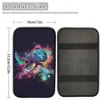 thumbnail image 4 of Renewold Sea Turtle Splash Ink Auto Center Console Cover Pad, Universal Vehicle Interior Accessories Car Armrest Cover Protector Cushion for Men Women, 4 of 6