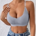 thumbnail image 5 of UPPADA Seamless Push Up Bras for Women Smooth Back Bras Full Coverage Bralette Push Up Wide Band Bras No Underwire Stretch Everyday Bras Blue,XXXL, 5 of 5