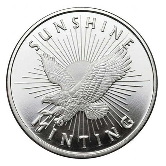 Collectible Sunshine Minting 1-oz Silver Round .999 Fine Mint Mark SI