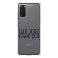 thumbnail image 1 of DistinctInk Clear Shockproof Hybrid Case for Galaxy S20 / S20 5G (6.2" Screen) - TPU Bumper Acrylic Back Tempered Glass Screen Protector - Dad Joke Champion Trophy, 1 of 2