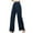 Navy, variant on Women's Wide Leg Pants Baggy Elastic High Waisted Business Casual Work Pants Loose Lounge Trousers with Pockets