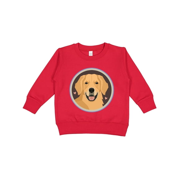 Inktastic Golden Retriever Dog Toddler Sweatshirt