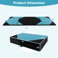 thumbnail image 2 of Gymnastics Mat 10 Feet by 4 Feet 2 Inch Thick, Foldable Exercise Mat with Carry Handles, Hook Loop Fasteners, Waterproof Yoga Stretching Home Gym Mat, Blue + Black, 2 of 6