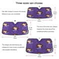 thumbnail image 5 of Universal Fit Accordion Auto Sunshade Windshield Sunshade 53'' x 23.5'' Brown Hair Mermaid, 5 of 8