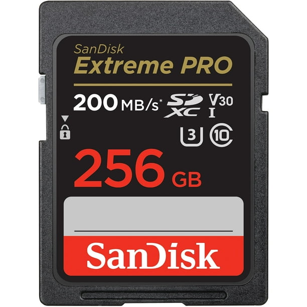 Tarjeta de memoria SanDisk Extreme PRO SDXC 256GB UHS-I C10 V30 4K