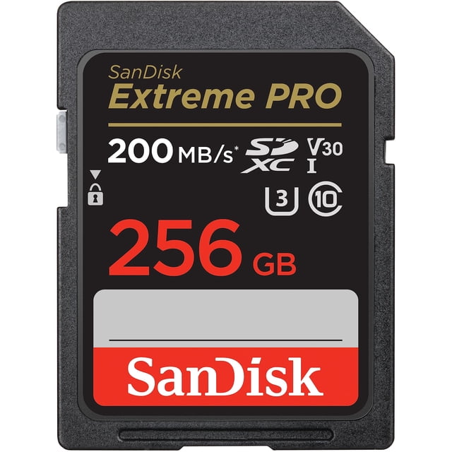 Tarjeta de memoria SanDisk Extreme PRO SDXC 256GB UHS-I C10 V30 4K