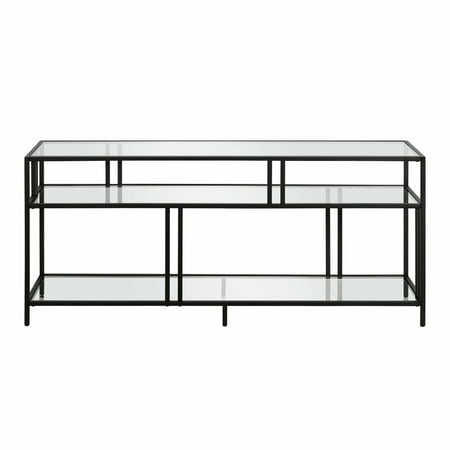 Camden&Wells - Cortland TV Stand for TVs Up to 60" - Blackened Bronze/Glass