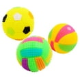 thumbnail image 3 of 3pcs LED Pet Dogs Flashing Football Shape LED Light Sound Bouncy Ball Toy Interactive Dog Cat Chew Toys (Random Color and Type), 3 of 4