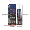thumbnail image 3 of Binwennn Fabric Sewing Glue Sewing Fabric Glue Clothes Sofa Car Cushion Glue Fabric Glue 50ml Crazy Glue with Brush B 6000 Screen Glue Speed Sew Glue Glue Water Paper 5 Second Nail Glue Stones for, 3 of 8