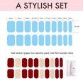 thumbnail image 1 of Tiras para uñas de larga duración, 20 recubrimientos para uñas, pegatinas para uñas, tiras para uñas de gel, fáciles de aplicar y quitar, 1 of 7