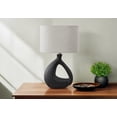 thumbnail image 2 of Lighting - 23"h - Table Lamp - Black Resin - gray Shade - Contemporary - Modern, 2 of 3