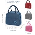 thumbnail image 4 of 1pc Insulated Lunch Bag, Insulation Bento Pack, Aluminum Foil Rice Bag, Meal Pack, Ice Pack, Student Bento Lunch Handbag, Insulation Bag, Lunch Box Bag, 4 of 5