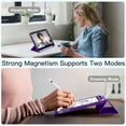 thumbnail image 6 of Compatible with iPad (A16) 11th Generation Case 11 Inch 2025, for iPad 10th Generation Case 10.9 Inch 2022 with Pencil Holder, Slim Trifold Stand Protective Cover with Soft TPU Back, Purple, 6 of 15