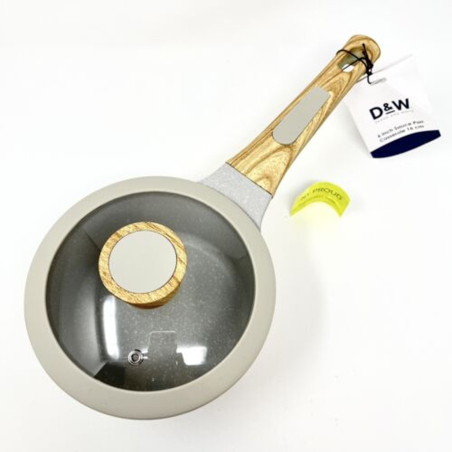 D&W Pot Casserole With Glass Lid, Deane&White Premium Cookware , 10” Inch  Black