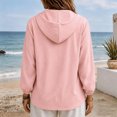 thumbnail image 4 of NominalSnug Zip up Hoodies for Women Long Sleeve Top Hooded Sweatshirts Loose Fit Jackets with Pocket, 4 of 7